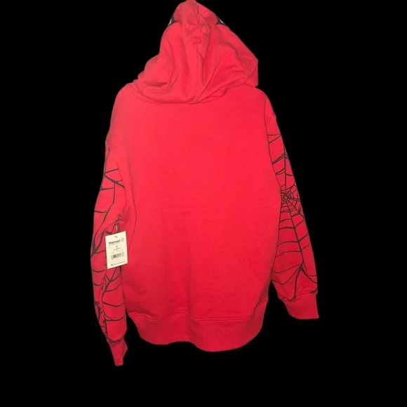 Red Spider Hero Kids Hoodie Costume Jacket - Picture 2 of 2